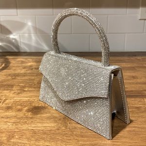 Rhinestone Top Handle Bag